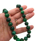 Gargantilla jade con donas y broche de oro 10k