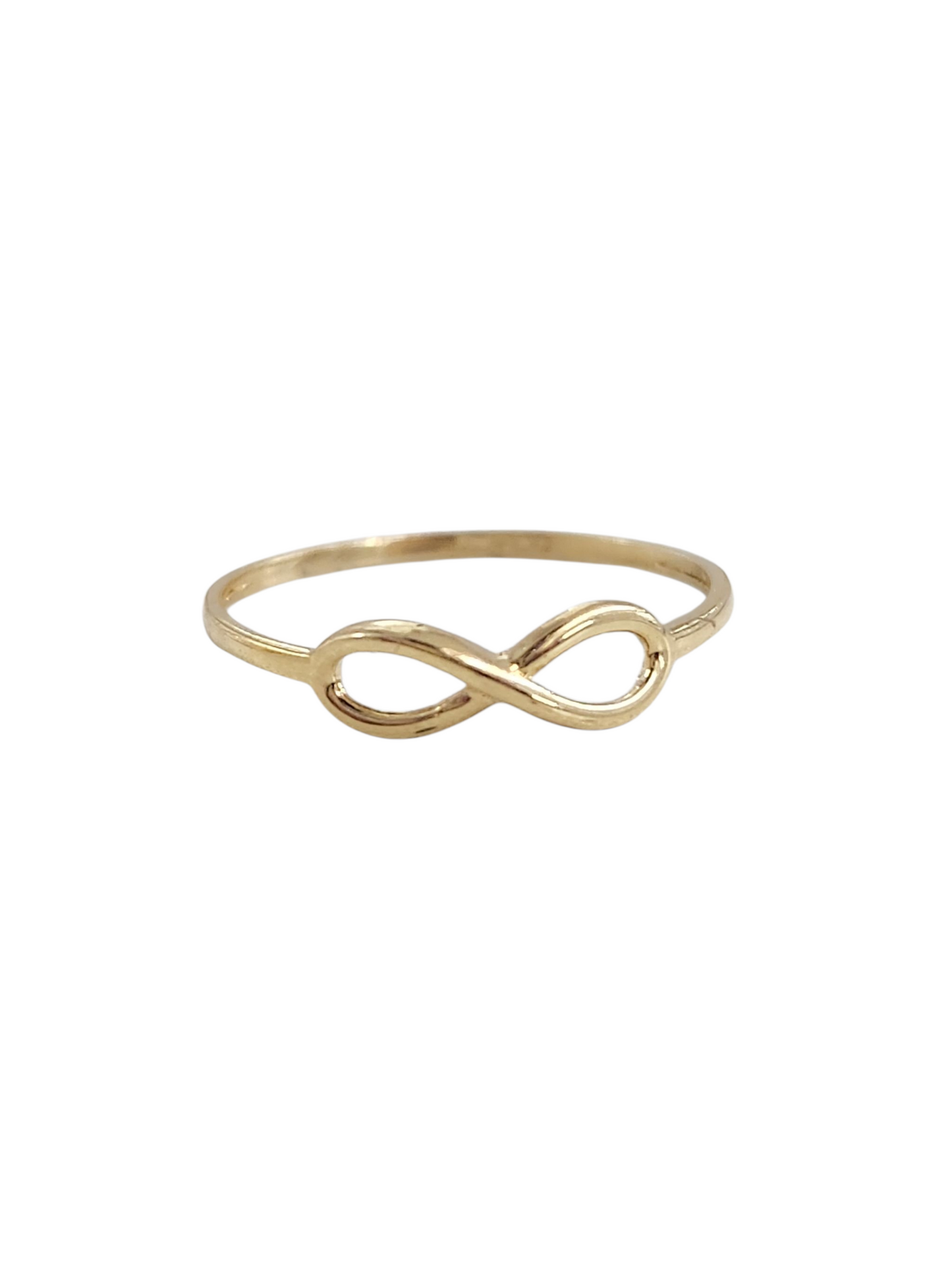 Anillo infinito contorno oro 10k