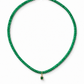 Collar de esmeralda natural y oro 10k