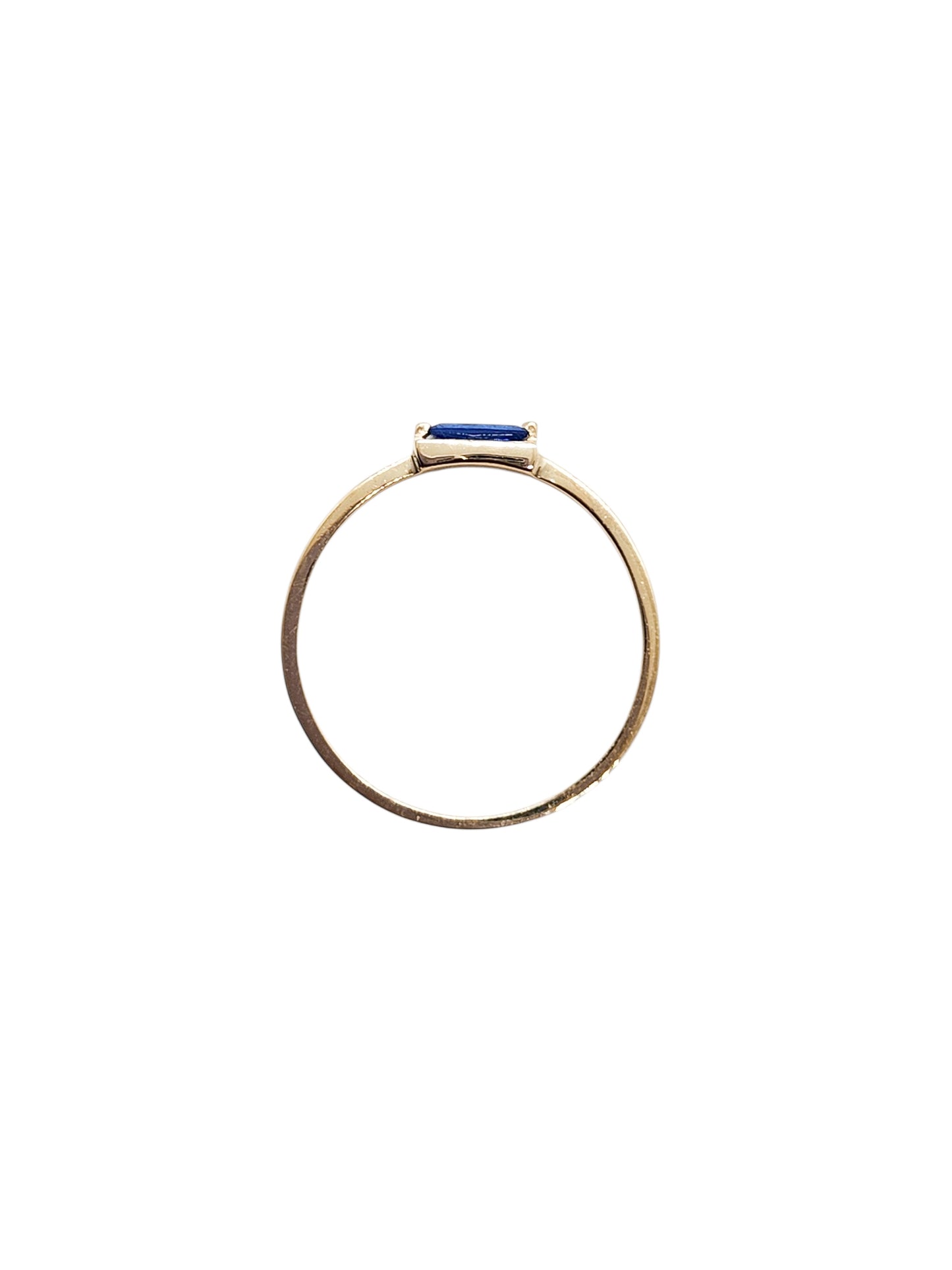 Anillo azul zafiro NATURAL oro 10k PREMIUM