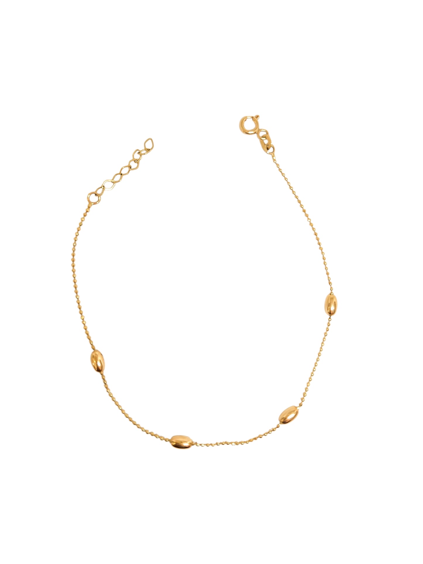 Pulsera bolitas oro 10k