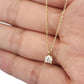 Gargantilla con piedra zirconia oro 10k