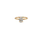 Anillo solitario oro 14k
