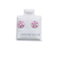 Par Broquel flor rosa esmalte Plata 925