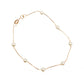 Pulsera de perlas naturales oro 10k