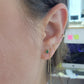 Aretes esmeralda natural oro 10k