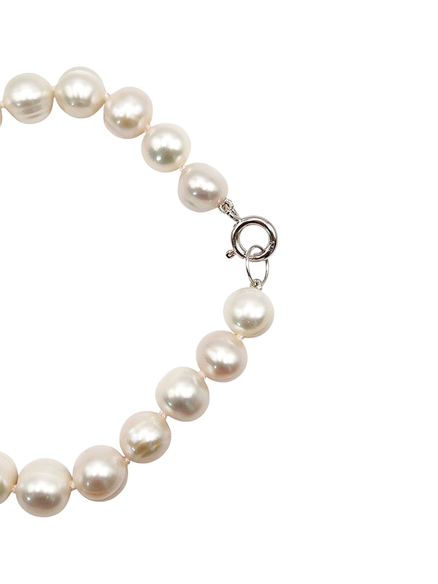Pulsera de perlas "Lazo" con broche