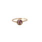 Anillo torsal morado oro 10k dorado