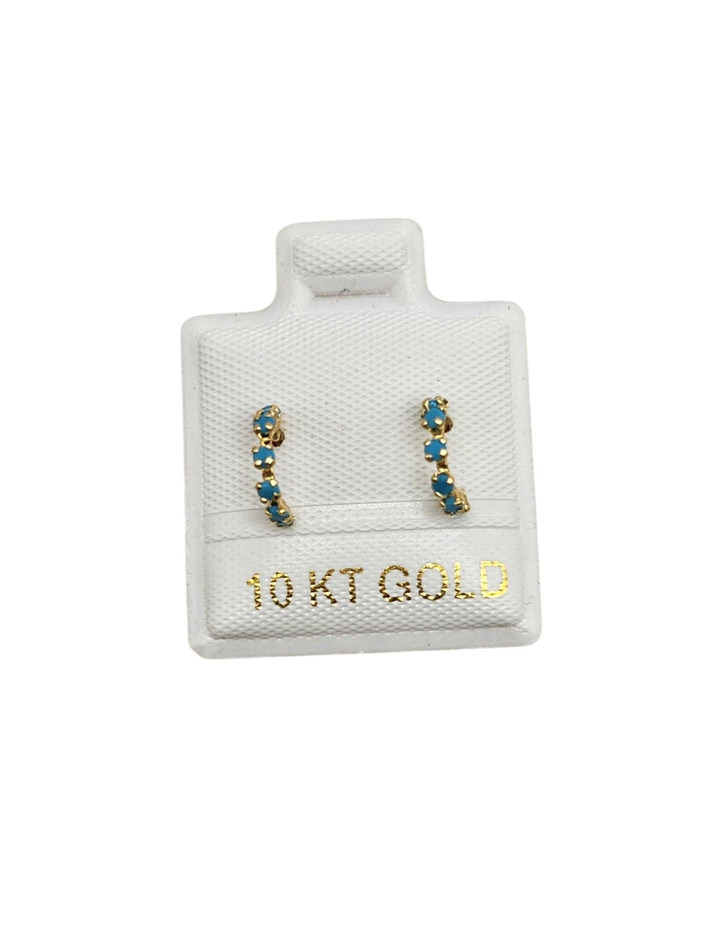 Par Broquel Media Coqueta colores CHICA 8mm Oro 10k