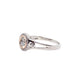 Solitario redondo giratorio plata rosa 925 PREMIUM