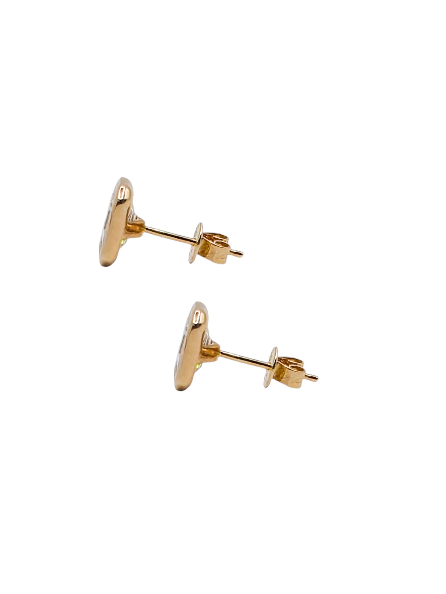 Aretes de diamantes LAB GROWN IGI oro 14k