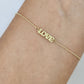 Tobillera LOVE oro 10k