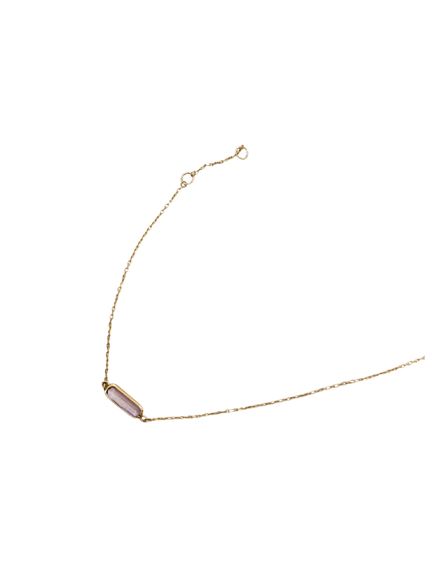 Pulsera con piedra amatista oro amarillo oro 10k