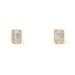 Aretes de diamantes LAB GROWN IGI oro 14k
