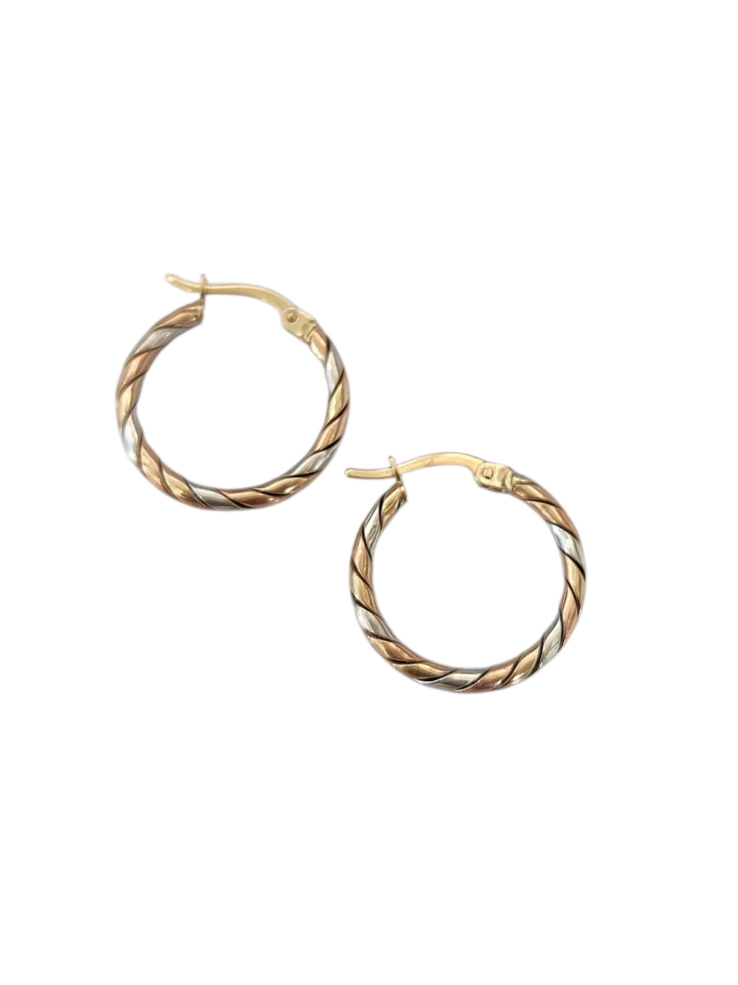 Aretes arracadas 3 oros 10k