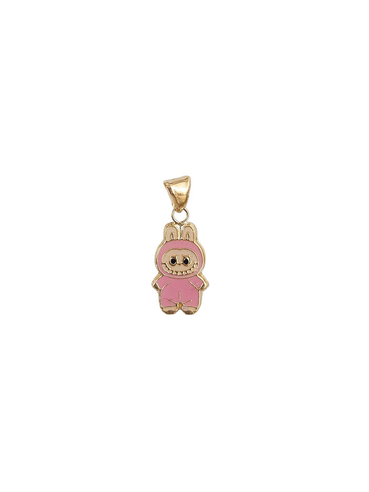 Dije labubu rosa oro 10k