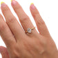 Anillo solitario oro 14k