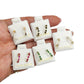 Par o pieza Broquel Media Coqueta colores  GRANDES 1cm Oro 10k