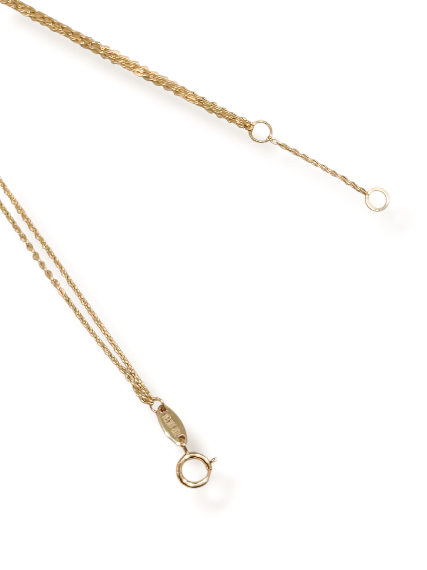 Anillo Pulsera cadena doble 10k