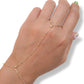 Anillo Pulsera bolitas 3 oros 10k