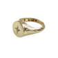 Anillo ancho estrella en oro 10k dorado
