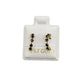 Par o pieza Broquel Media Coqueta colores  GRANDES 1cm Oro 10k