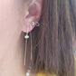 Par o Pieza de arete huggie con cadena Oro de 10k DORADO
