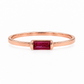 Anillo Rubí NATURAL oro 10k PREMIUM