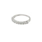 Anillo media churumbela oro blanco 10k