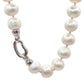 Gargantilla perla natural 15mm y broche de plata 925