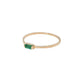Anillo ESMERALDA NATURAL oro 10k PREMIUM