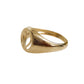 Anillo corazón grande contorno 10k