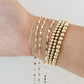 Pulsera semilla de café oro amarillo oro 10k