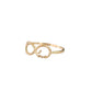 Anillo infinito LOVE oro 10k