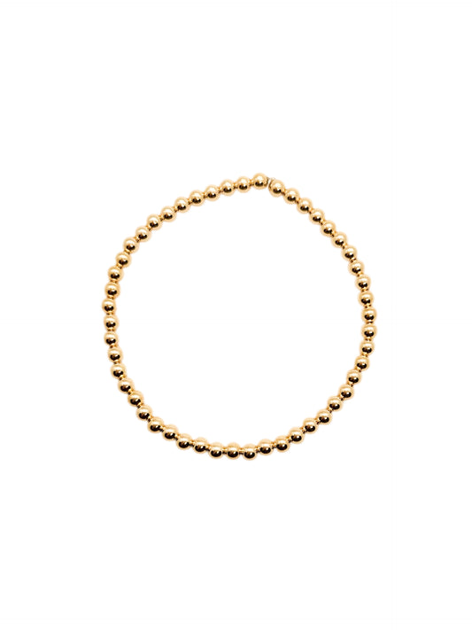 Pulsera bola BIMETAL 3mm (PLATA Y ORO)