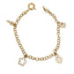 Pulsera de aros con charms oro 10k