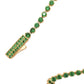 Pulsera tenis esmeralda oro amarillo oro 10k