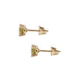 Aretes piedra natural peridoto plata 925 y baño de oro 5mm