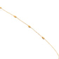 Pulsera bolitas oro 10k