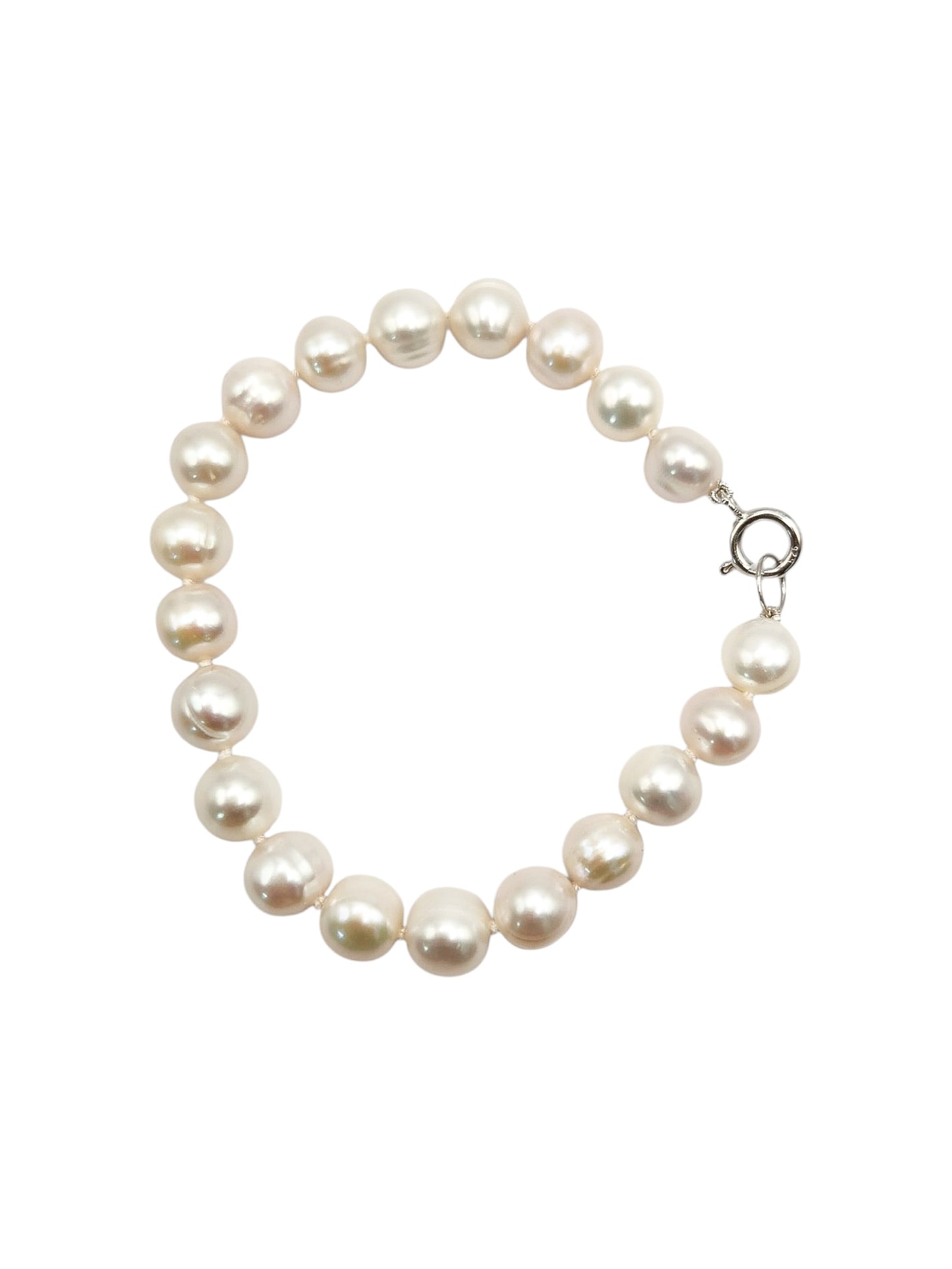Pulsera de perlas "Lazo" con broche