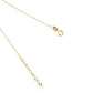Gargantilla de Esmeralda natural corte princess y diamante oro 10k