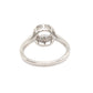 Solitario redondo flor giratorio plata 925 PREMIUM