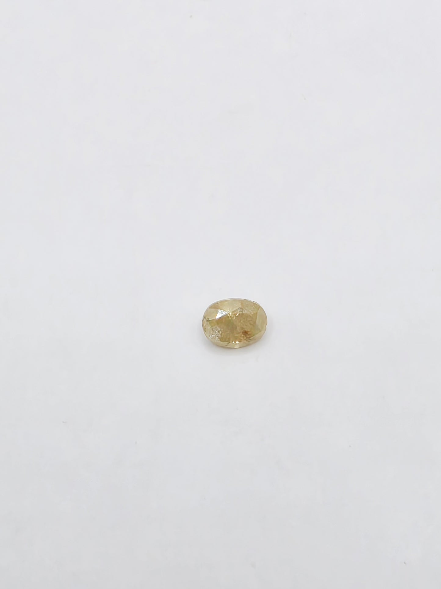 Anillo de diamante natural "Salt and Pepper"solitario oro 10k corte Oval