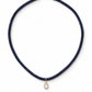 Collar de zafiro natural y oro 10k