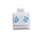Par Broquel caracol de mar azul esmalte Plata 925