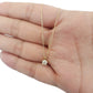 Gargantilla con piedra zirconia oro 10k