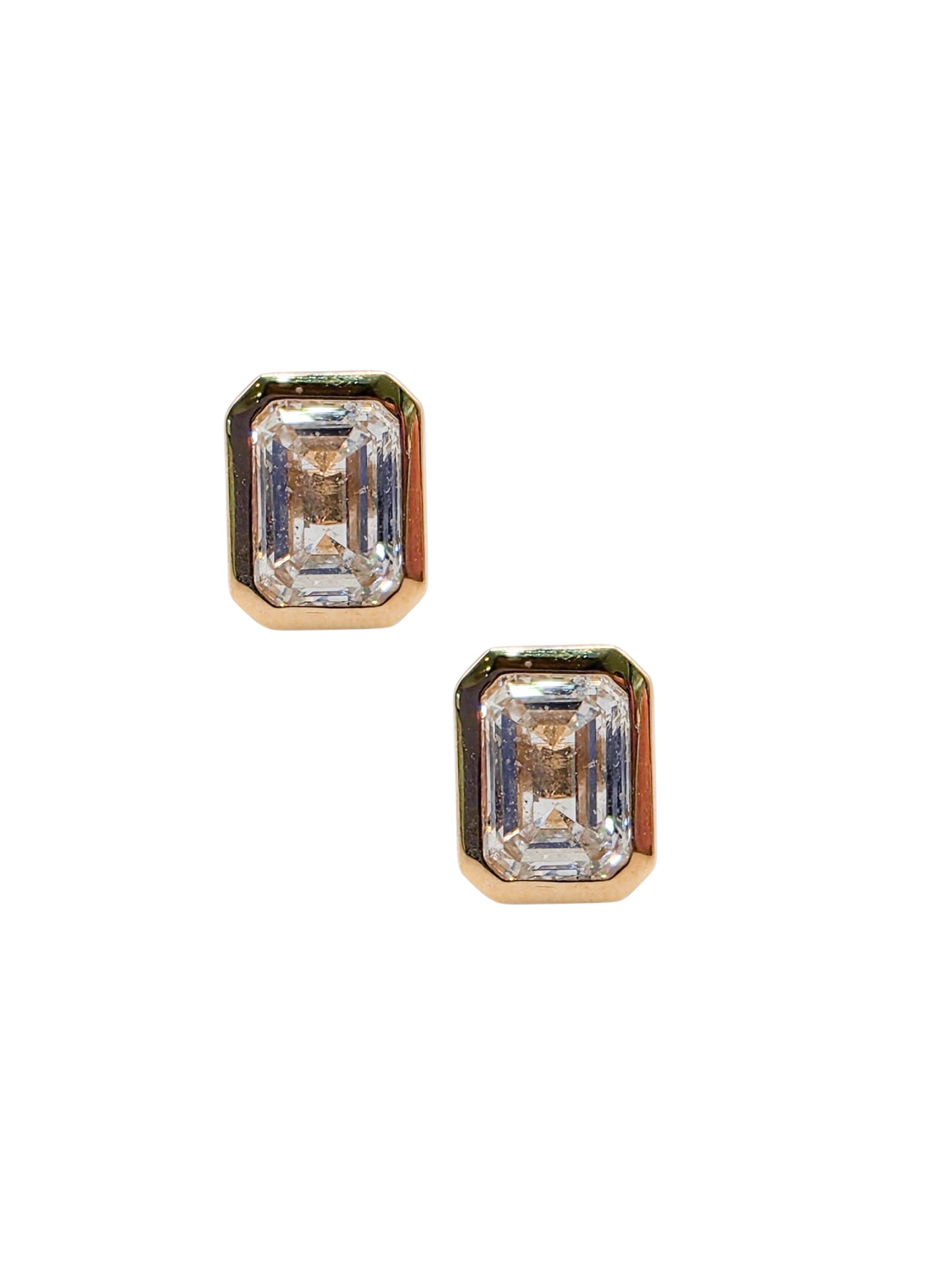 Aretes de diamantes LAB GROWN IGI oro 14k