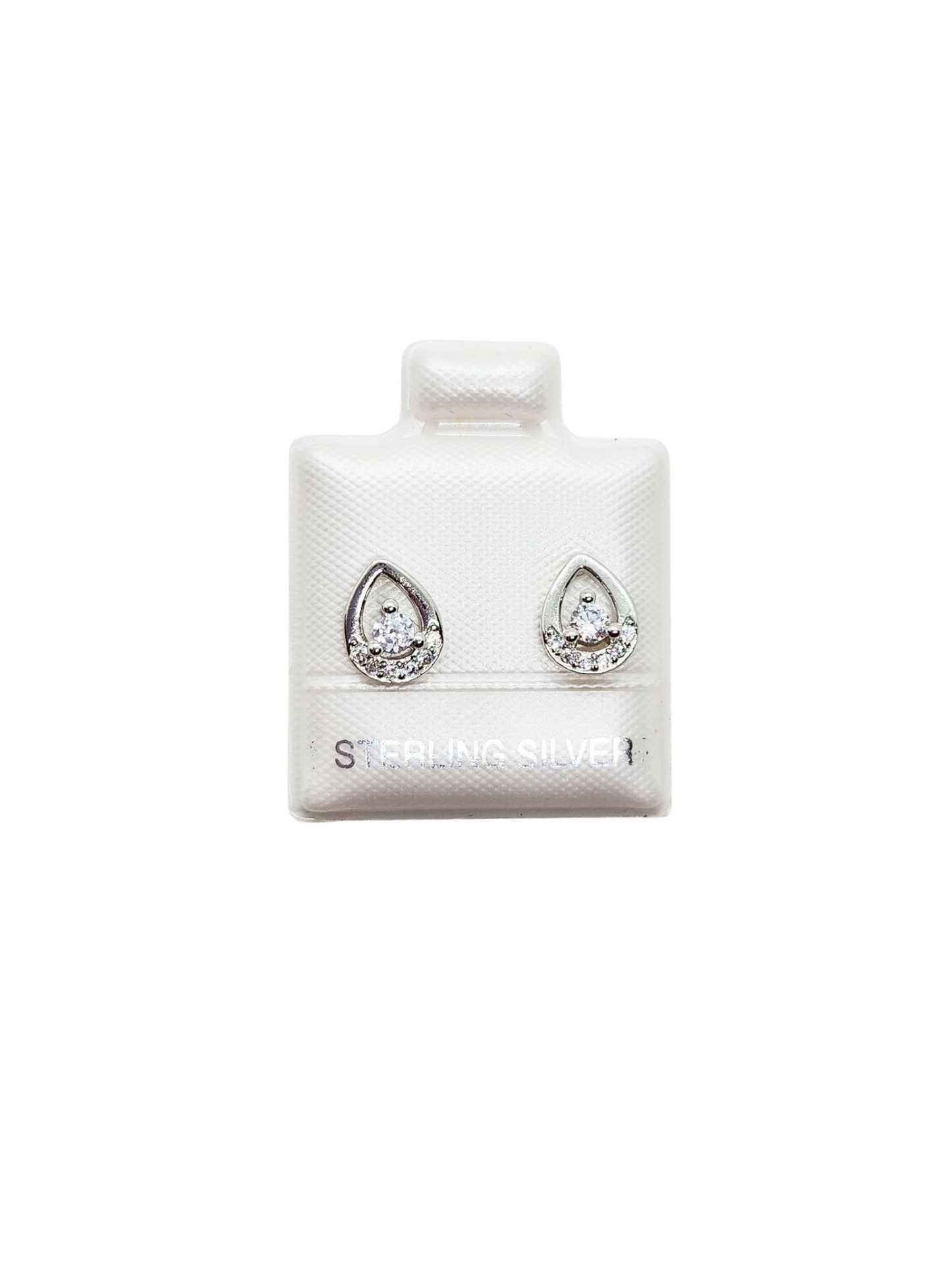 Par de Broquel gota PREMIUM plata 925