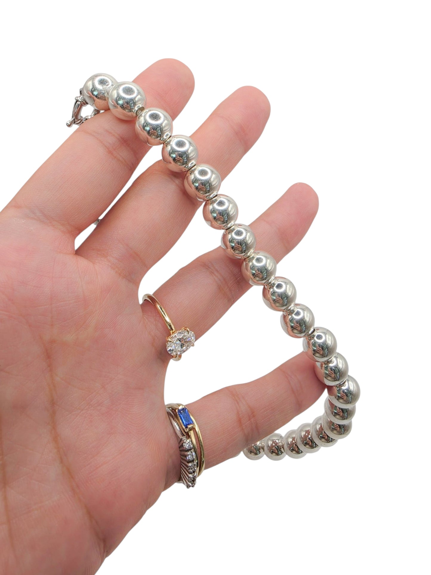 Gargantilla de bola 8mm plata 925
