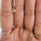 Par o Pieza de arete huggie con cadena Oro de 10k DORADO